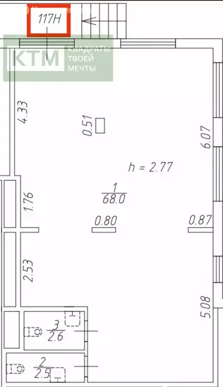 Помещение свободного назначения (73.1 м) - Фото 2