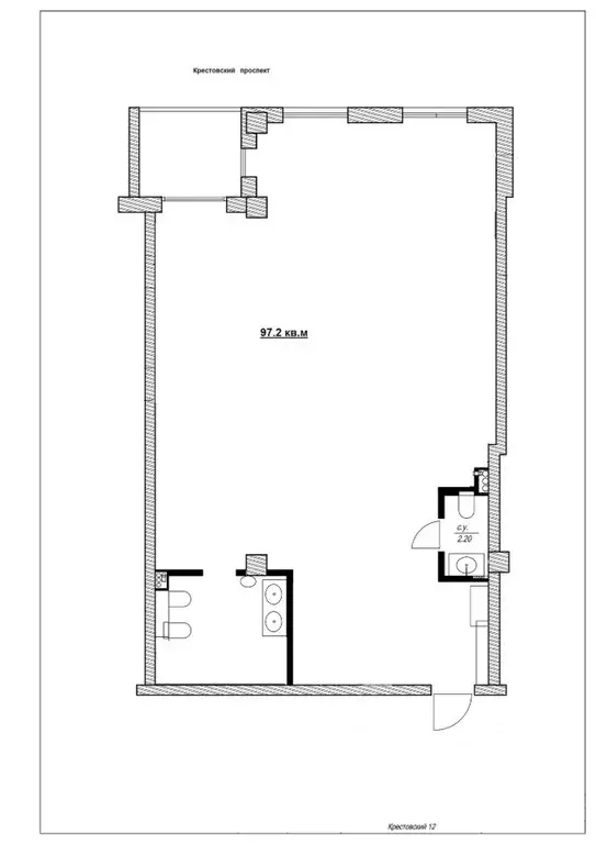 Офис в Санкт-Петербург Крестовский просп., 12 (97 м) - Фото 1