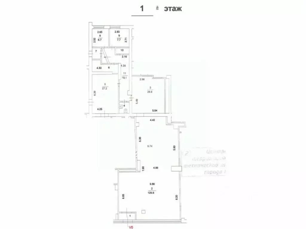 Помещение свободного назначения в Москва ул. Большая Полянка, 30 (236 ... - Фото 2