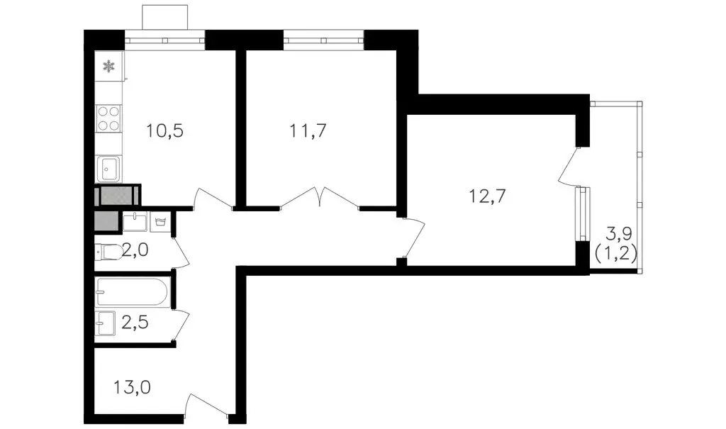 2-комнатная квартира: Москва, улица Берзарина, 32к1.2 (54.8 м) - Фото 0