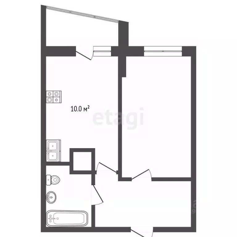 1-к кв. Московская область, Красногорск бул. Космонавтов, 13 (40.0 м) - Фото 2