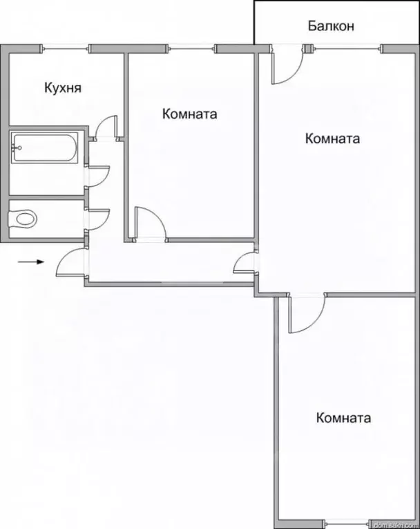 3-к кв. Липецкая область, Липецк ул. А.Г. Стаханова, 40 (88.3 м) - Фото 1