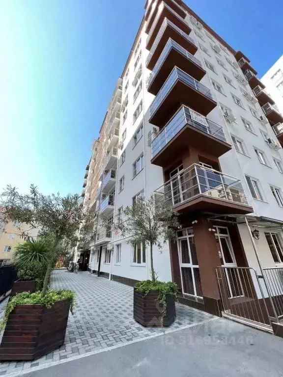 1-к кв. Краснодарский край, Сочи Мамайка мкр, ул. Волжская, 34/3 (36.0 ... - Фото 1