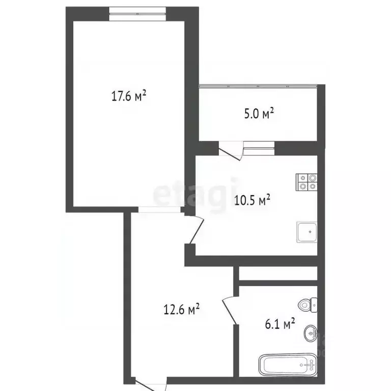 1-к кв. Забайкальский край, Чита Царский мкр, 8 (47.3 м) - Фото 0
