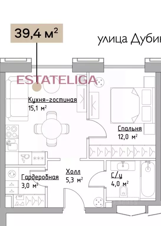 1-к кв. Москва Дубининская ул., 59Б (39.4 м) - Фото 2