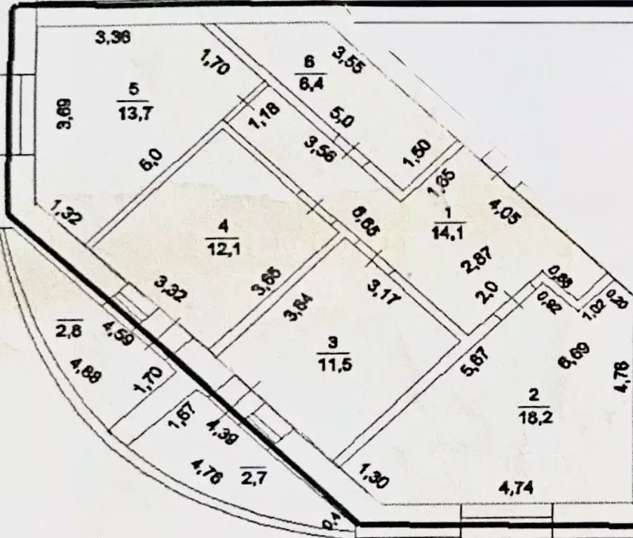 3-к кв. Оренбургская область, Оренбург ул. Терешковой, 263/4 (76.0 м) - Фото 2
