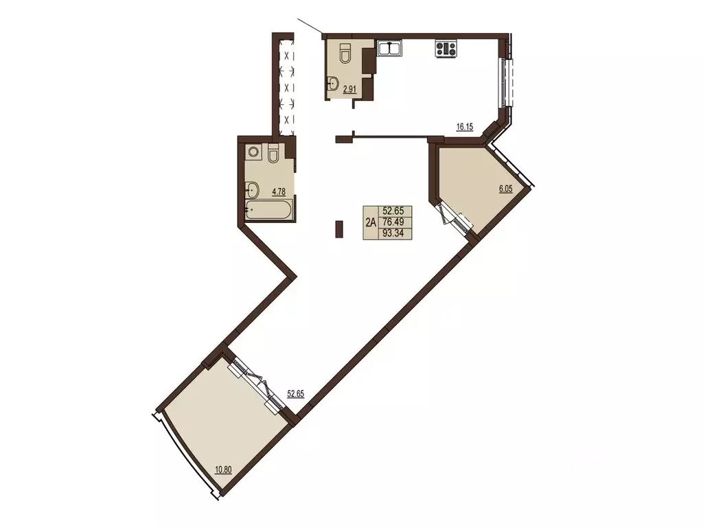 2-к кв. Владимирская область, Владимир ул. Мира, 5 (94.36 м) - Фото 1