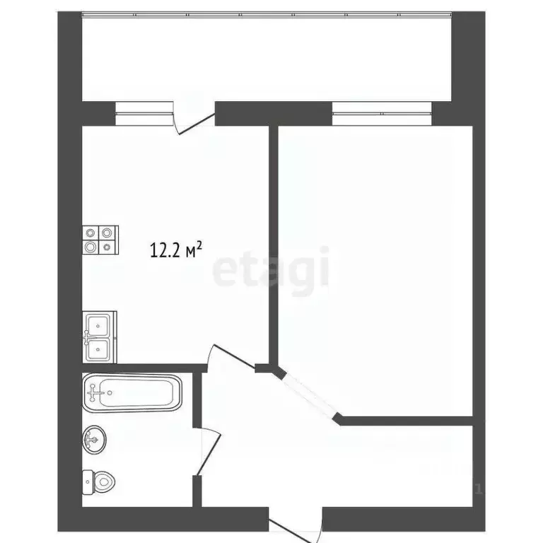 1-к кв. Марий Эл, Йошкар-Ола Спортивный мкр,  (42.6 м) - Фото 1
