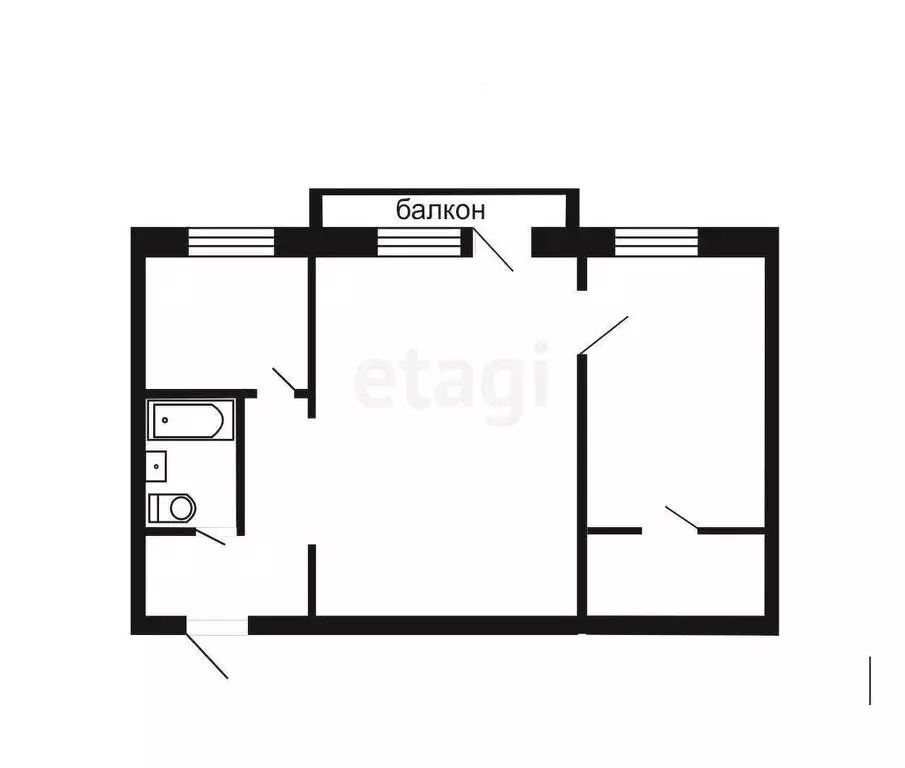 2-комнатная квартира: Златоуст, 1-я Нижне-Заводская улица, 34 (44.2 м) - Фото 0