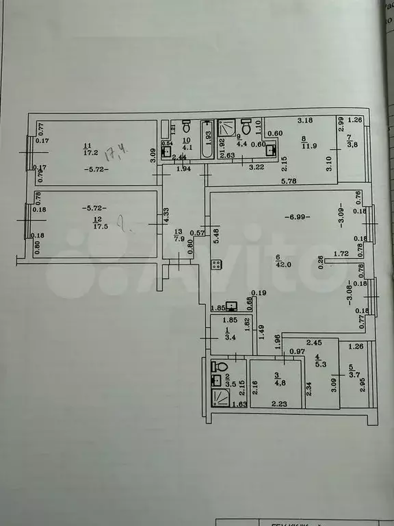 4-к. квартира, 130 м, 6/18 эт. - Фото 0