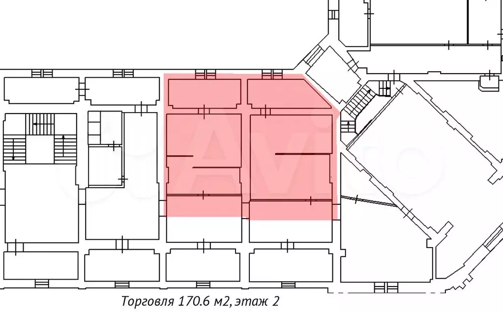 170.6 м под магазин, зона разгрузки, высокий трафик - Фото 0