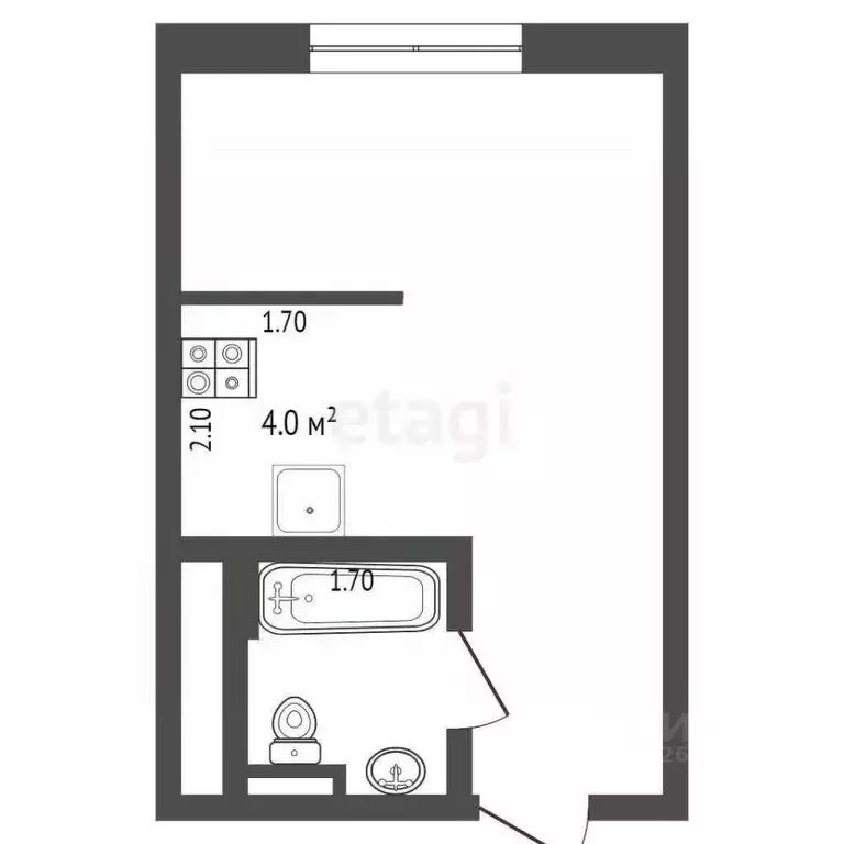 Студия Москва Михалковская ул., 48к2 (29.0 м) - Фото 1