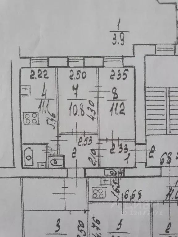 Комната Санкт-Петербург Московский просп., 125 (11.2 м) - Фото 2