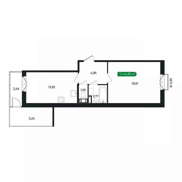 1-к кв. Ленинградская область, Сертолово Всеволожский район, ... - Фото 2