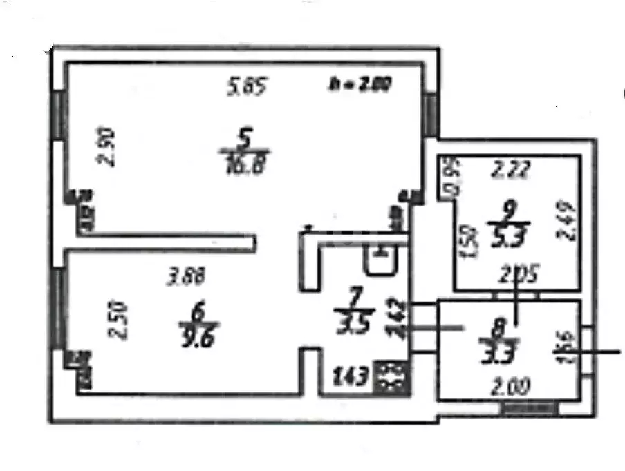 2-к кв. Ставропольский край, Ставрополь просп. Карла Маркса, 76 (38.0 ... - Фото 2