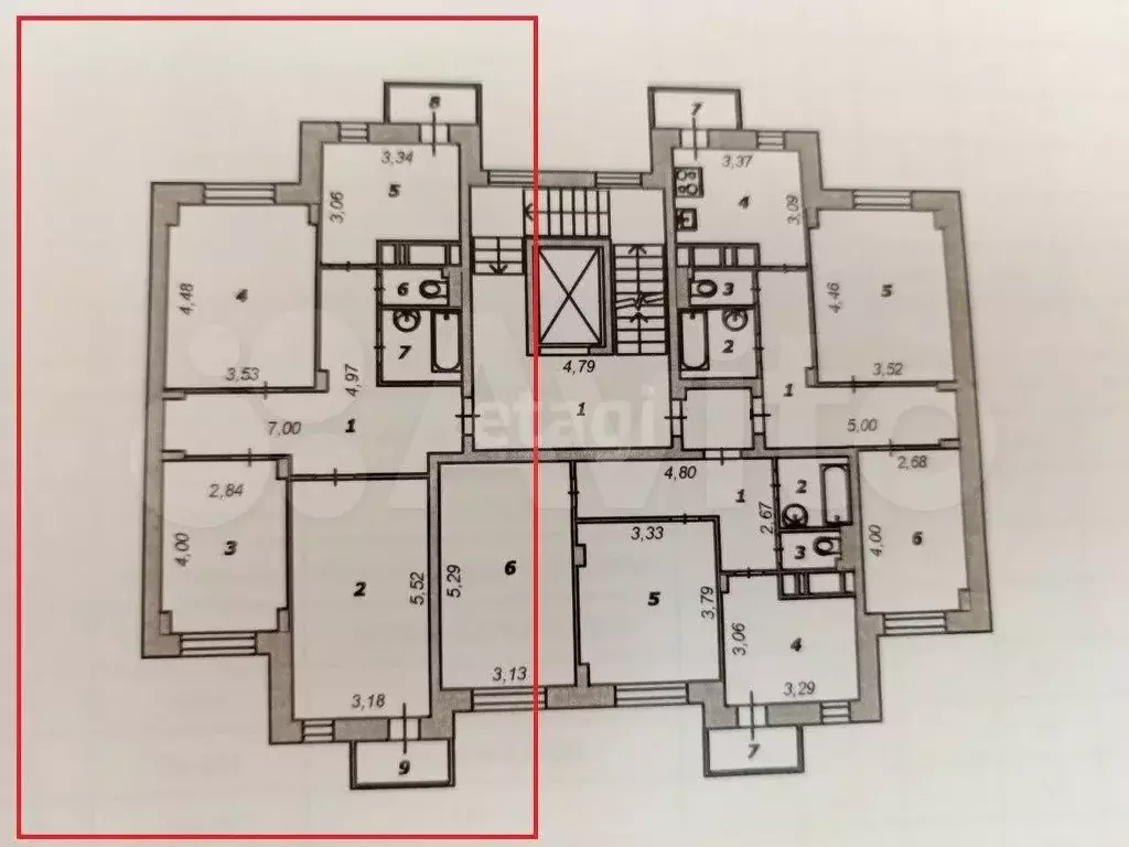 3-к. квартира, 74 м, 4/7 эт. - Фото 0