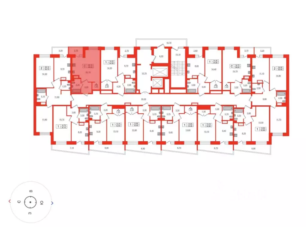 Студия Ленинградская область, Всеволожский район, пос. Бугры ул. ... - Фото 2