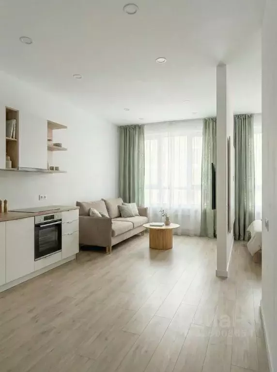 Студия Санкт-Петербург ул. Шкапина, 15 (27.7 м) - Фото 1