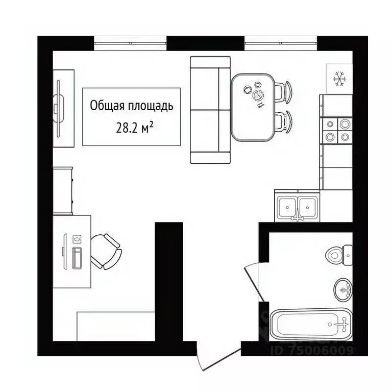 Студия Алтай, Майминский район, с. Майма ул. Строителей (28.2 м) - Фото 2