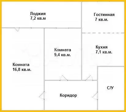 3-к. квартира, 58 м, 6/6 эт. - Фото 0