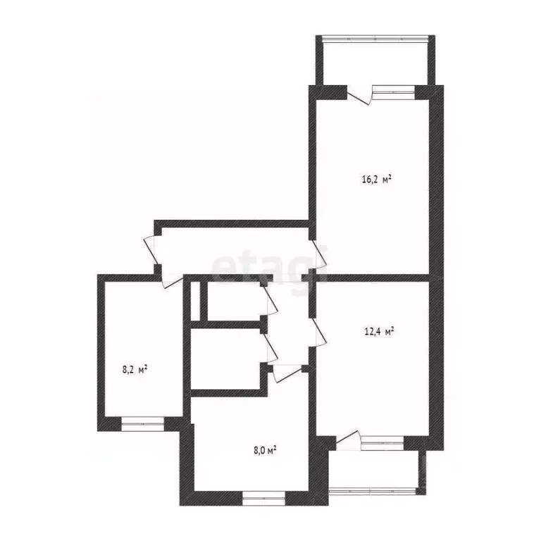 3-к кв. Белгородская область, Белгород 10-й мкр, ул. 60 лет Октября, 9 ... - Фото 1