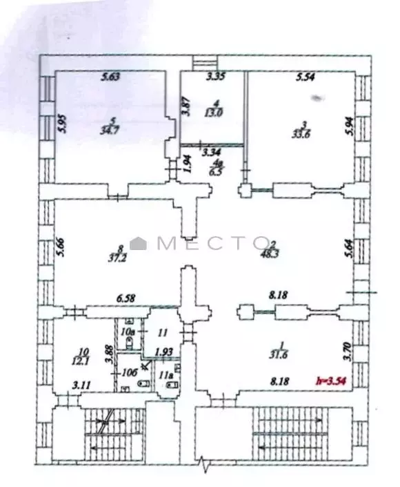 6-к кв. Москва ул. Волхонка, 9С1 (230.0 м) - Фото 2