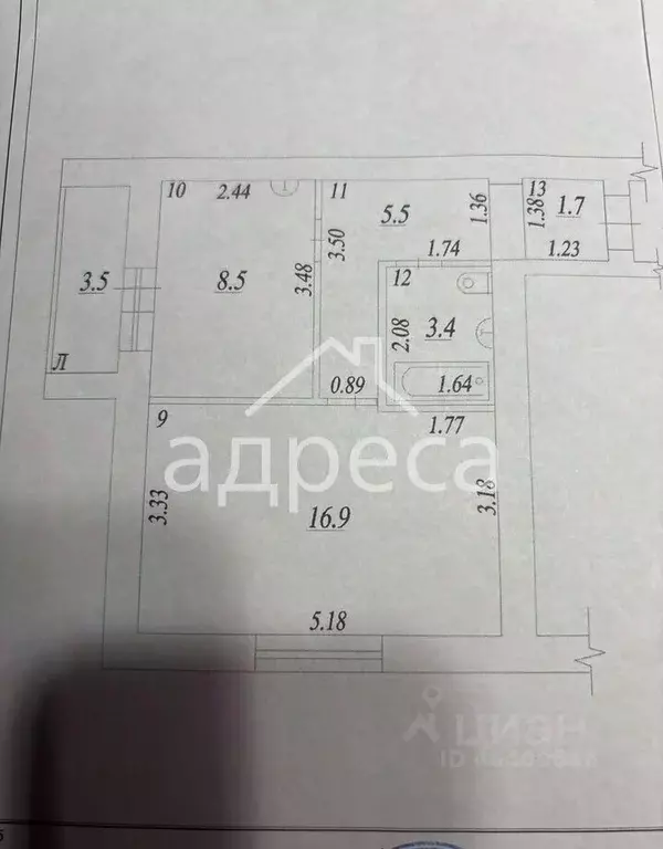 1-к кв. Самарская область, Самара Заводское ш., 71в (36.0 м) - Фото 2