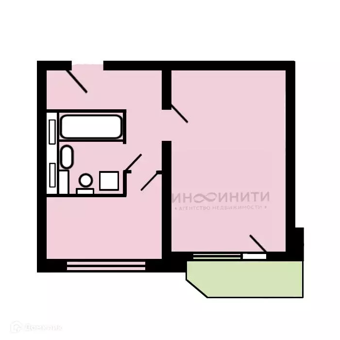 Продаётся 1-к квартира, 38.1 м - Фото 1