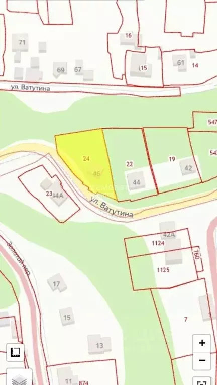 Участок в Курская область, Курск ул. Ватутина, 44 (11.0 сот.) - Фото 1
