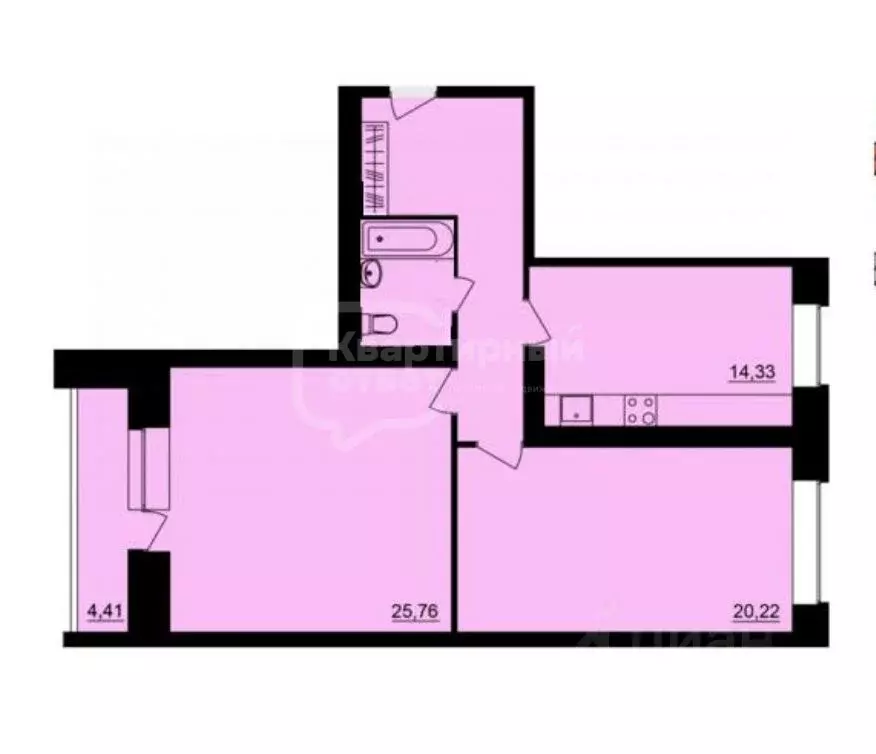 2-к кв. Владимирская область, Владимир ул. Родионовка, 8 (80.8 м) - Фото 1