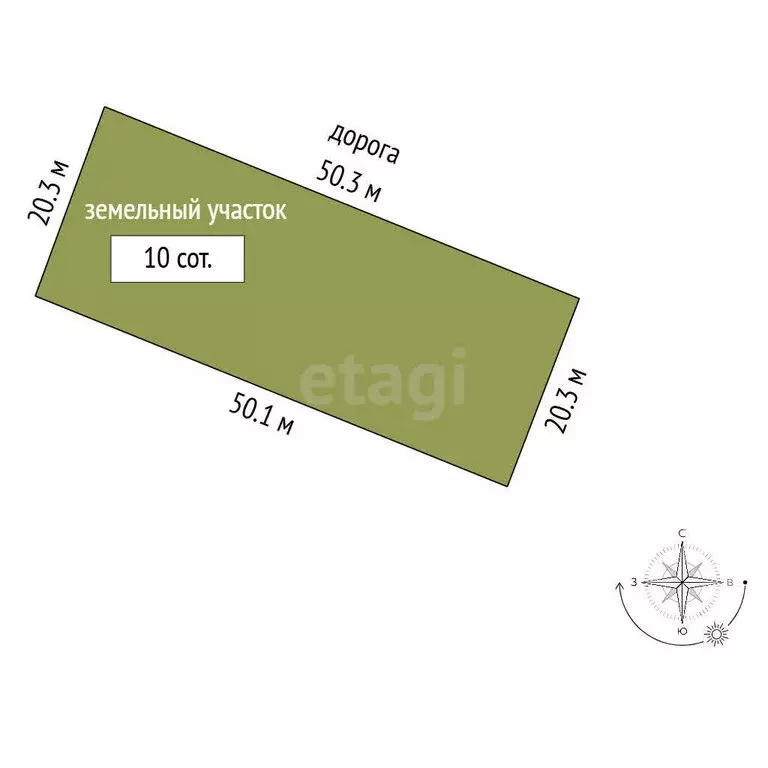 Участок в Шалушка, Северная улица (10 м) - Фото 1