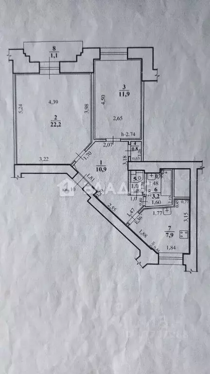 2-к кв. Забайкальский край, Чита ул. Ленина, 52 (57.9 м) - Фото 2
