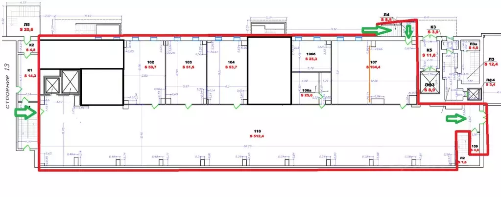 Склад в Москва Большая Семеновская ул., 40С18 (840 м) - Фото 1