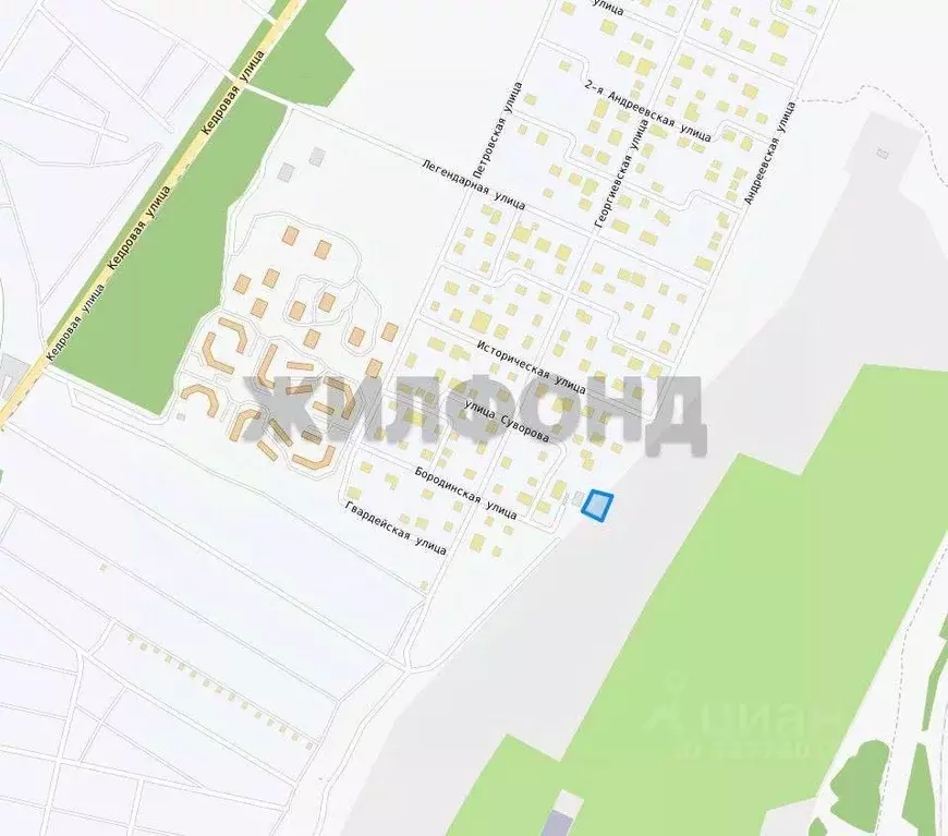 Участок в Новосибирская область, Новосибирск Андреевская ул. (10.0 ... - Фото 2