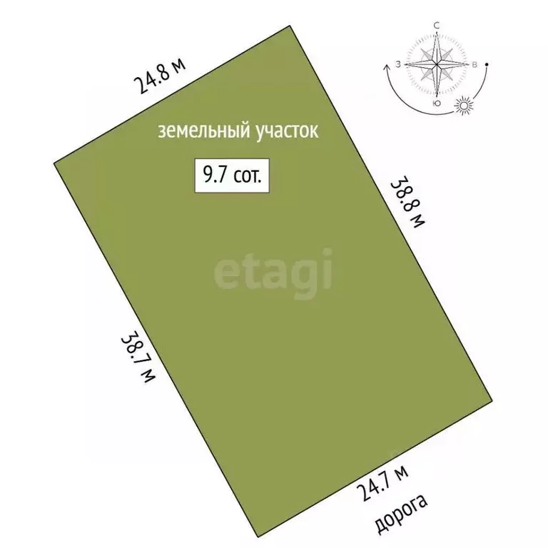 Участок в Коми, Ухта  (9.72 сот.) - Фото 1
