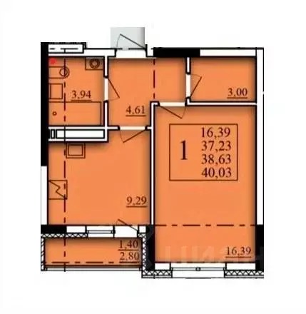 1-к кв. Башкортостан, Уфа Затон-Восточный жилрайон, Паруса жилой ... - Фото 1