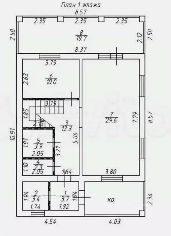 Дом в Московская область, Раменский муниципальный округ, с. Кривцы ул. ... - Фото 2