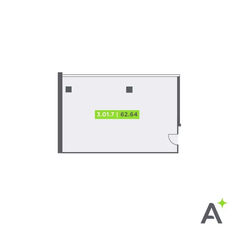 Офис (62.64 м) - Фото 1