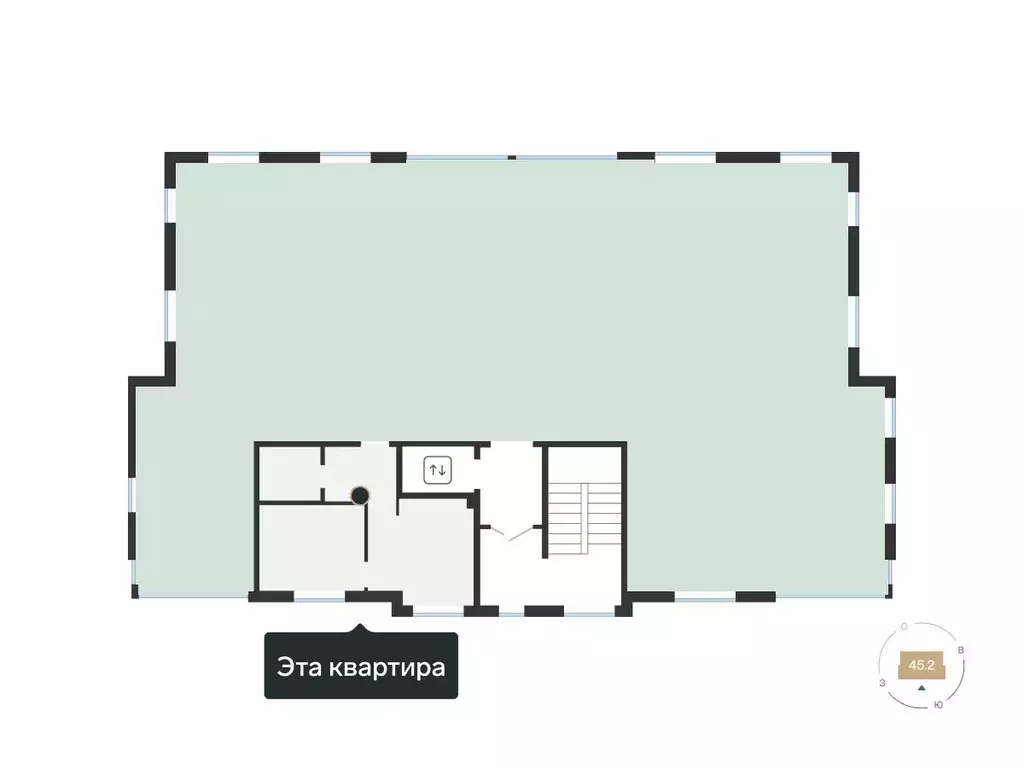 1-к кв. Тюменская область, Тюмень ул. Игоря Комиссарова, 9 (33.84 м) - Фото 1