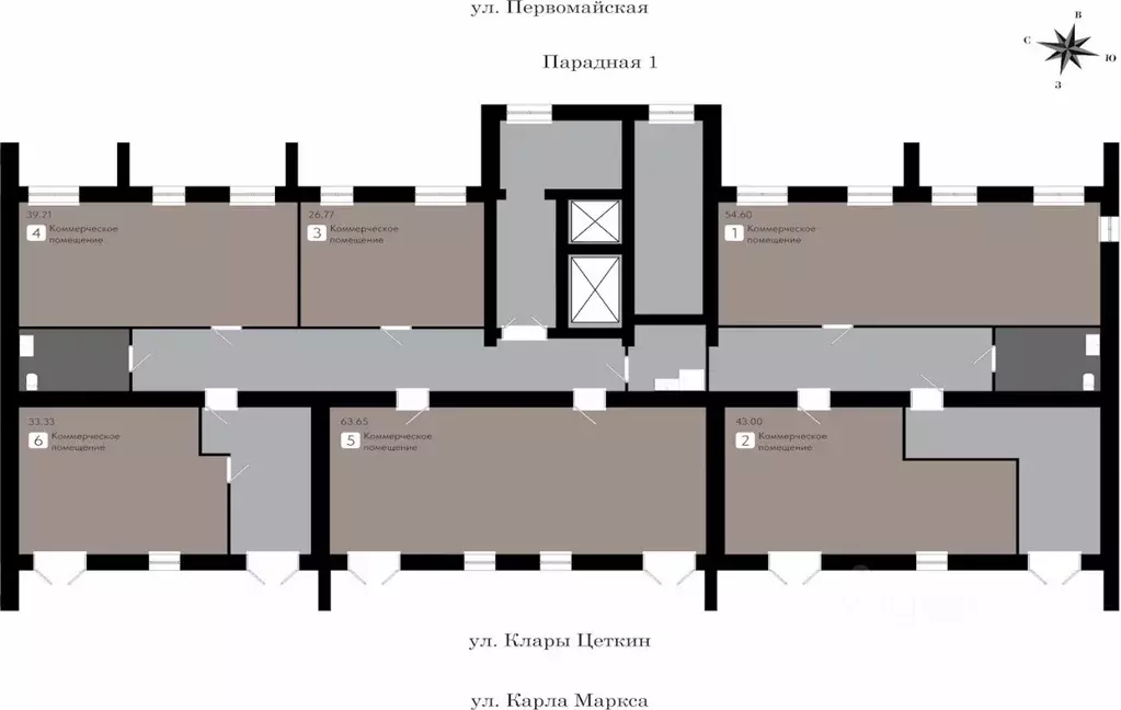 Офис в Коми, Сыктывкар Первомайская ул., 22 (39 м) - Фото 1