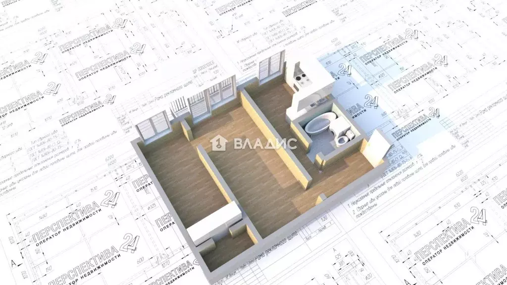 2-к кв. Иркутская область, Ангарск 207/210 кв-л, 21 (45.0 м) - Фото 1