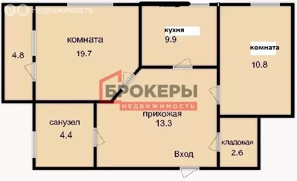 2-комнатная квартира: Севастополь, проезд Колобова, 11 (60.7 м) - Фото 1