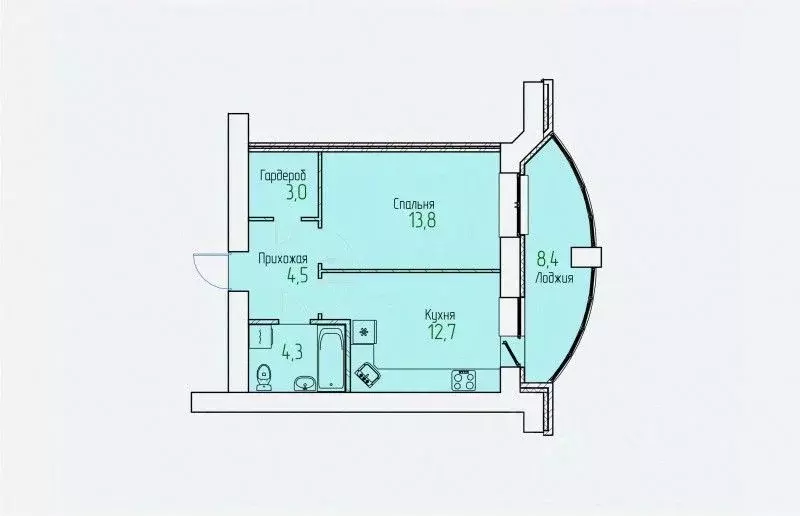 1-к кв. Кировская область, Киров Завода ОЦМ мкр,  (42.9 м) - Фото 0