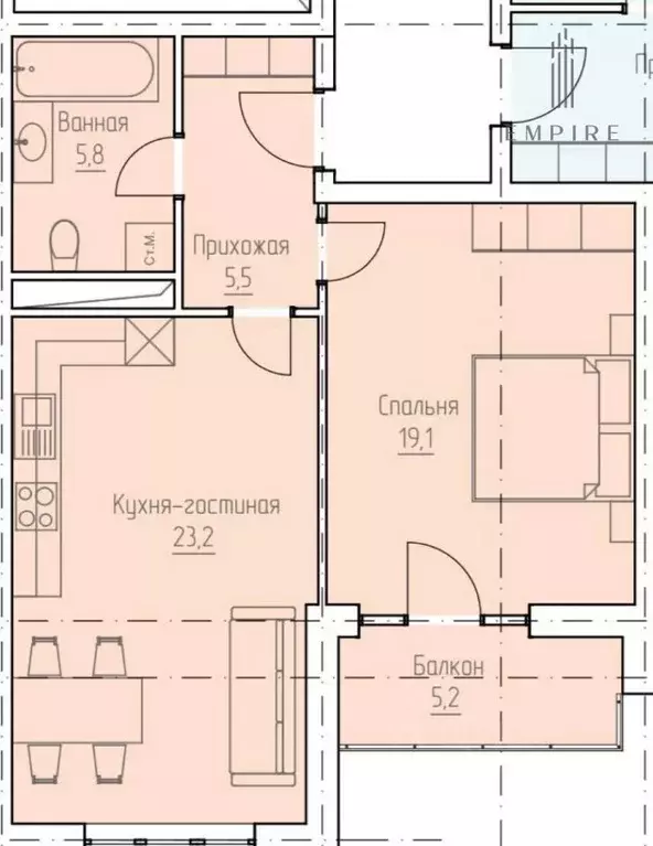 1-к кв. Чеченская республика, Грозный ул. Нурсултана Абишевича ... - Фото 0