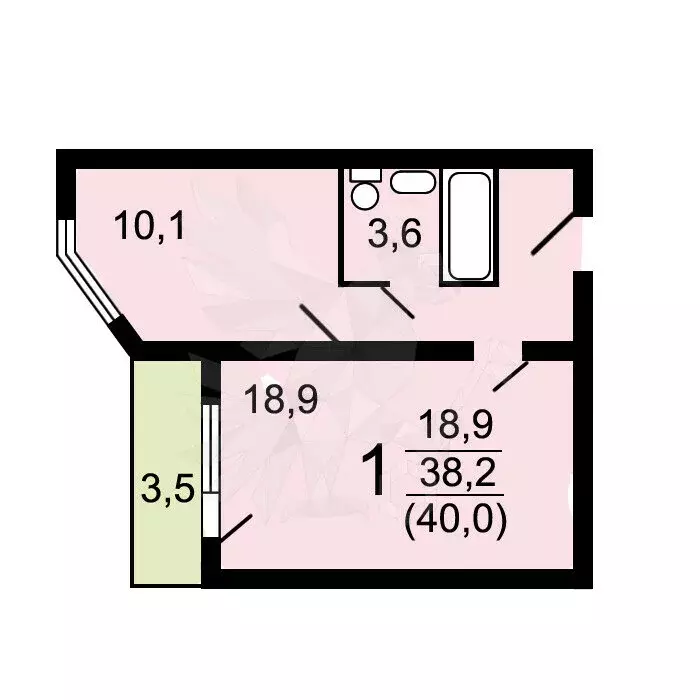 Квартира-студия: Московский, улица Москвитина, 7 (37.9 м) - Фото 0