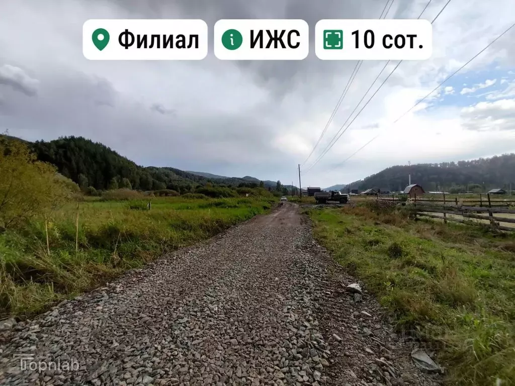 Участок в Алтай, Майминский район, Поселок филиал ул. Мира, 23 (10.0 ... - Фото 1