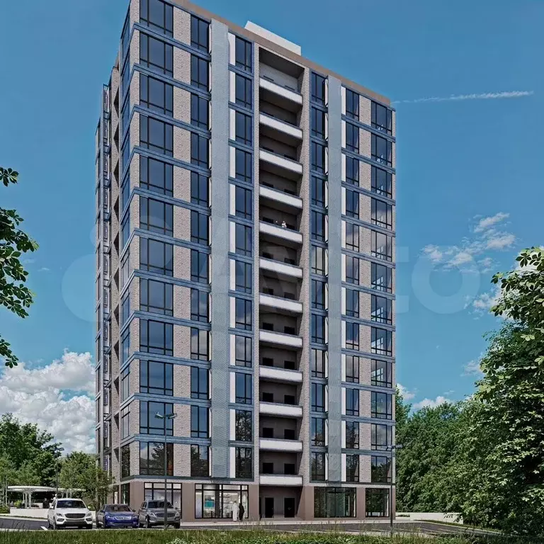 1-к. квартира, 38,4 м, 12/13 эт. - Фото 1