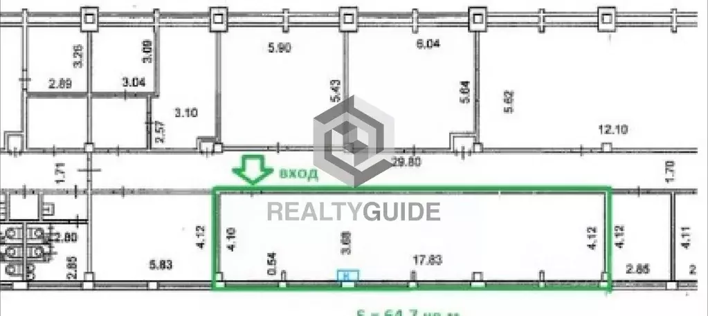 Офис в Москва ул. Кулакова, 20к1 (65 м) - Фото 1