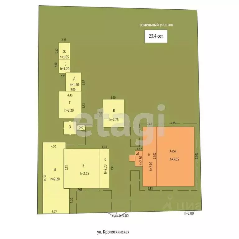 Дом в Крым, Раздольненский район, Чернышевское с/пос, с. Кропоткино ... - Фото 2