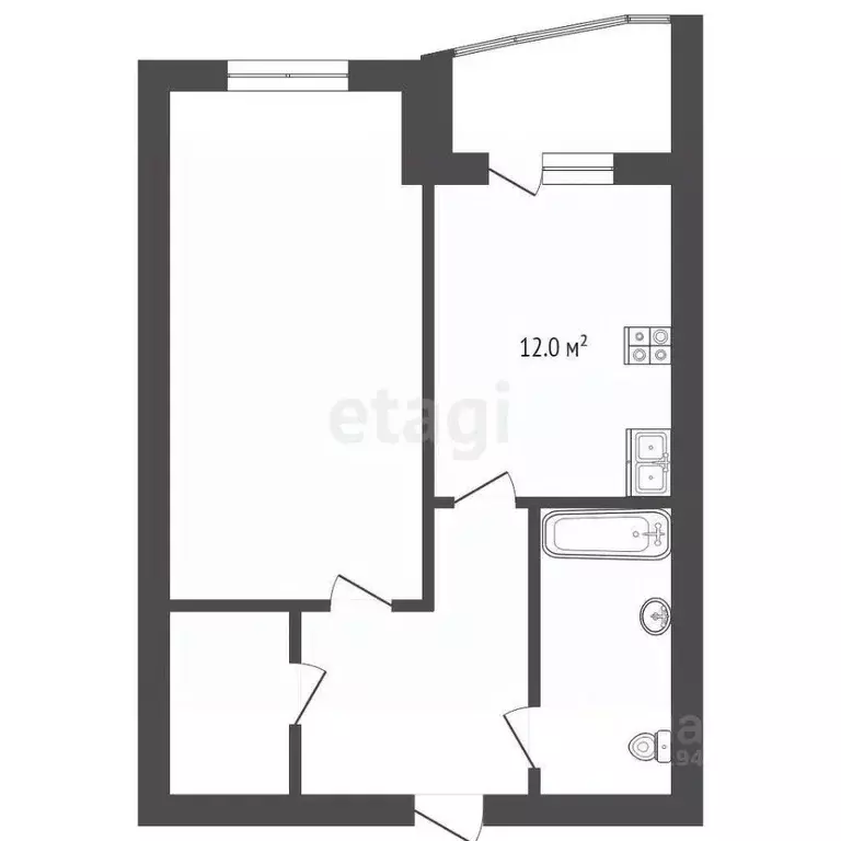 1-к кв. Мордовия, Саранск ул. Кочкуровская, 13 (46.9 м) - Фото 1